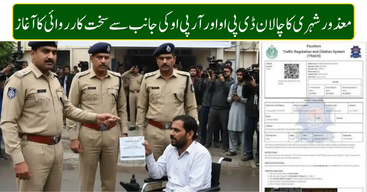 Disabled Citizen’s Traffic Challan