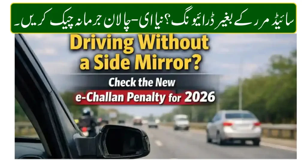 Current image: Driving Without a Side Mirror Check the New e-Challan Penalty for 2026