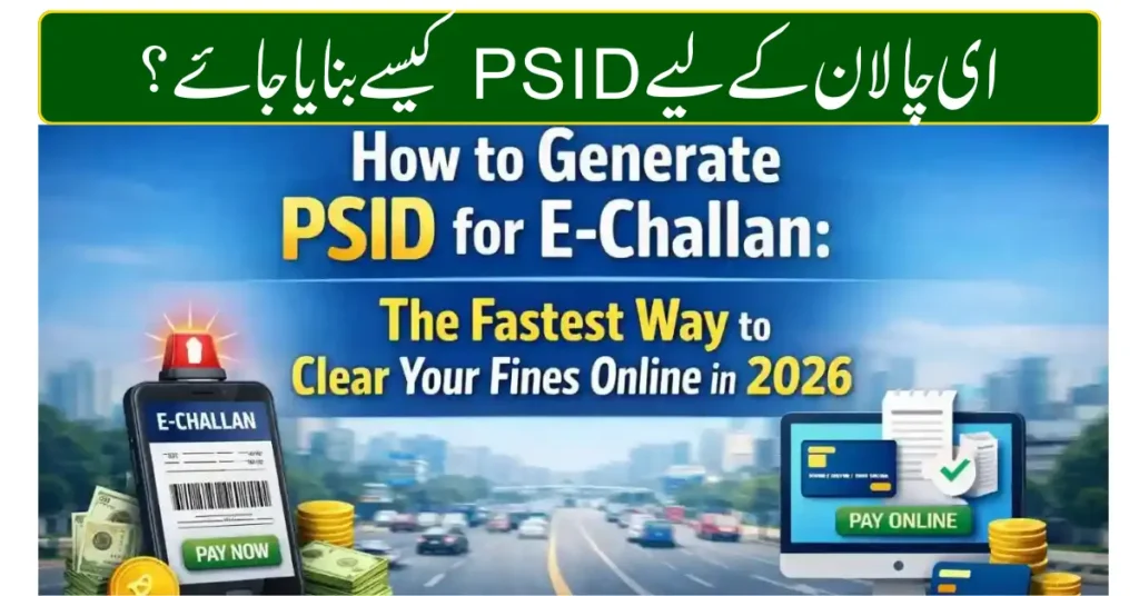 Current image: Generate PSID for E-Challan in Pakistan 2026