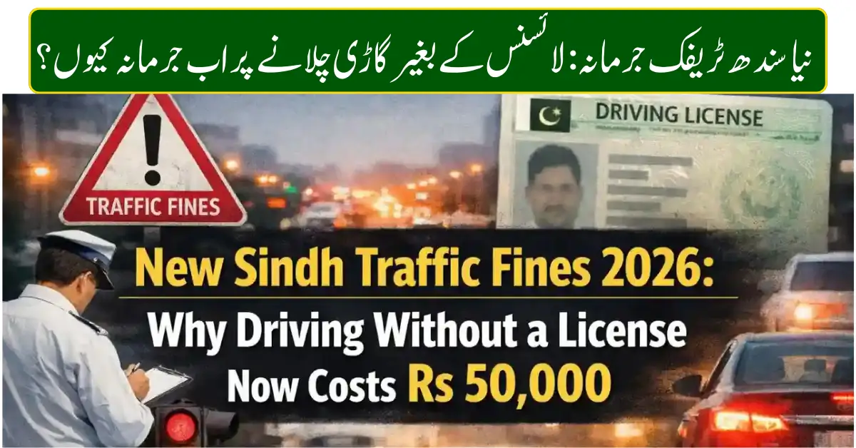 Sindh Introduces Record Traffic Penalties in 2026
